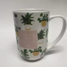 Coco And Lola “Thanks For Growing Me” Ceramic Mug Multicolored Succulent