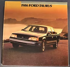 1986 Ford Taurus Catalog Sales Brochure LX GL MT5 L Wagon Excellent Original 86