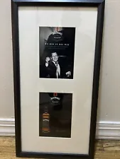 Frank Sinatra / Jack Daniels Framed Picture 11 By 21.5 Inch