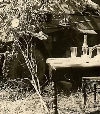 TERRIFIC! German SdKfz.222 Armored Car "LEOPARD" Parked Under Foliage!!!