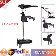 12V 45LB Thrust Electric Trolling Motor Outboard Fishing Boat Engine Short Shaft