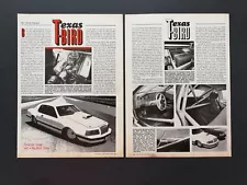 1984 Ford Thunderbird - Original 3 Page Full Color Article