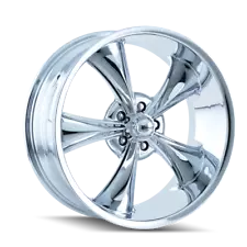 Ridler 17x7 Wheel Chrome 695 5x4.5 0mm Aluminum Rim