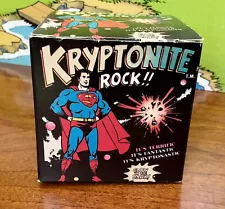 KRYPTONITE Rock - Superman 1977, Glows in dark with brochure, rare Vintage