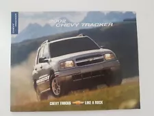 2002 Chey Tracker Original Sales Brochure