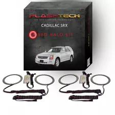 Red Angel Eye LED Headlight Halo Ring kit for 2004-2009 Cadillac SRX Headlights (For: Cadillac SRX)