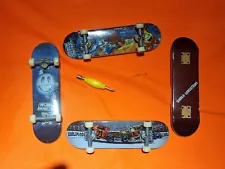 World Industries Tech Deck lot of 4 Skateboards And Multi Tool.