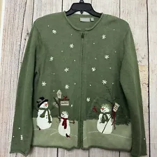 Womens wool blend ugly Christmas Sweater size XL