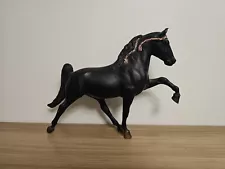 Breyer Black Tennessee Walking Horse 60 Midnight Sun White And Red Ribbons Vtg