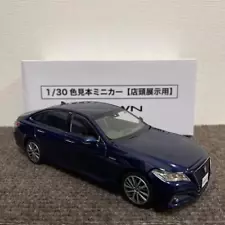 TOYOTA Toy Miniature Car Crown Dark Blue Mica 8S6 1:30 Not for sale From Japan