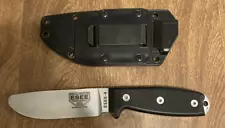 ESEE Model 4 Trainer w/Sheath, 440C Stainless, G10 Handle Scales, VG Cond (537)