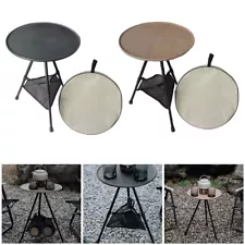 Camping Table Lightweight Round Table Camping Fishing Desk for Travel Hiking BBQ