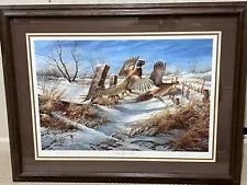 Terry Redlin "CLEARING THE RAIL" 1980 Artist Proof Hand Signed 93/96 FRAMED