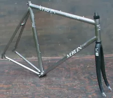 Vintage Early 59cm Merlin Titanium Road Bike FRAME & FORK Tom Kellogg Bicycle