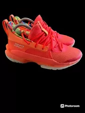 Under Armour x Sour Patch Kids Mens Size 7 Hovr Curry 7 Peach Plasma Shoes