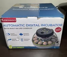 Kebonnixs Multicolor Humidity Display Automatic Digital 12 Egg Incubator