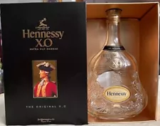 Hennessy XO Extra Old Cognac 750ml Empty Collectible Bottle w/ Box