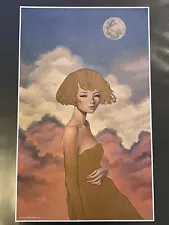 Audrey Kawasaki ‘NOCTURNE’ Giclee Art Print 2016 RARE /200 Moon Portrait Girl ð