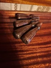 Four Custom Made Plum Cocobolo Handles for Lie Nielsen Chisels