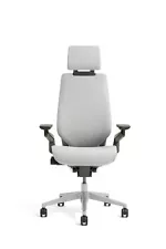 New Steelcase Gesture Chair Adjustable Headrest Wrap Back Light Frame Nickel