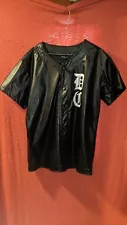 Givenchy Faux Leather Baseball Jersey