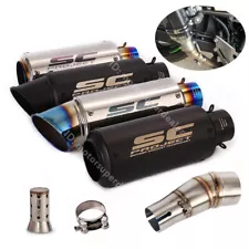 Slip for Kawasaki Ninja 300 Z300 2013-2018 Z250 Black Exhaust Mid Tail Muffler (For: 2013 Ninja 300)