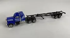 Vintage Blue Peterbilt Semi Truck Tractor w/Trailer