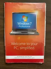 NEW sealed Microsoft WINDOWS 7 Professional for Nobilis Computers