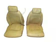 Triumph Spitfire Tan Seat Set 1971-1980 Nice Original with handles and slides