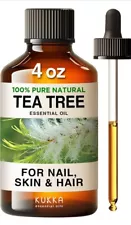 Kukka Tea Tree Oil for Skin Full Hair Healthy Fungus Toenails 100% Pure 4 oz