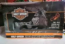 Harley-Davidson 2003 Fat Boy Telephone Red & Diamond Ice 026711 Never Used