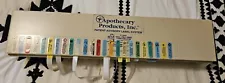 Vintage Metal PHARMACY APOTHECARY Sticker Patient Advisory Label DISPENSER