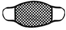 New Face Mask Reusable CHECKERED BLACK AND WHITE Breathable Double Layer