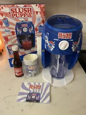 Slush Puppie Slushie Machine with Cups and Straws, Box, 1 Syrup. Used Once