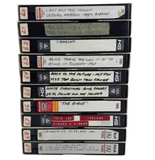 New ListingBlank VHS Tape Lot of 10 Tapes Pre-Recorded BLANK L#60 Sony JVC Memorex , Etc