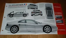 ★★1999 VENTURI ATLANTIQUE 300 ORIGINAL IMP BROCHURE SPECS INFO 99★★