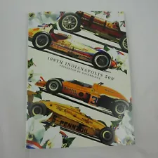 2024 Indy 500 Damage Program & Sonsio Grand Prix Souvenir Back Cover Page A