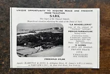 La Rondellerie - Sark - Channel Islands For Sale - 1956 Press Cutting r399