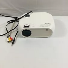 WLT-00306 White High Performance Wired Portable Movie Projector Used