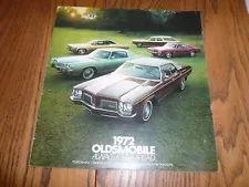 1972 Oldsmobile Toronado Cutlass 442 Delta 88 98 Wagons Sales Brochure - Vintage