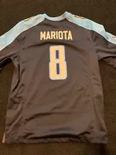 Marcus Mariota Navy Nike Game Jersey Size Large