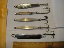 Fishing Iron Lures Chrome No Name Used