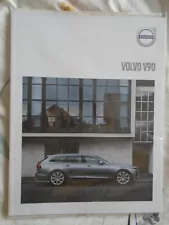 Volvo V90 range brochure 2018 Model Year printed 2017 UK market