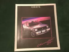 MINT 1984 CHEVROLET CHEVY CHEVETTE S C3 DEALER SALES BROCHURE~ #870