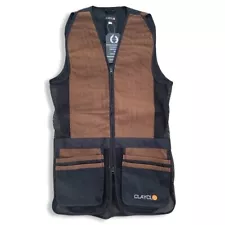 Clayclo Classic Pro Skeet Vest Black Men's Clay Shooting Waistcoat