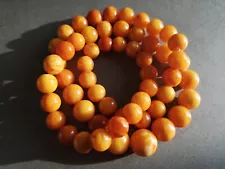 Antique natural Baltic butterscotch amber necklace