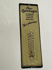 Rare Old Vintage Copenhagen Chewing Tobacco Thermometer