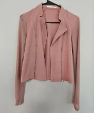 Women's pink light jacket size small USA Seller polyester and spandex