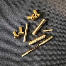 1911 gun parts, Polished Real 24k gold plated 1911 pins and screws