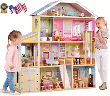 Dollhouse Jumbo Furniture American Girl Toy Tall Doll Play House Large Mansion